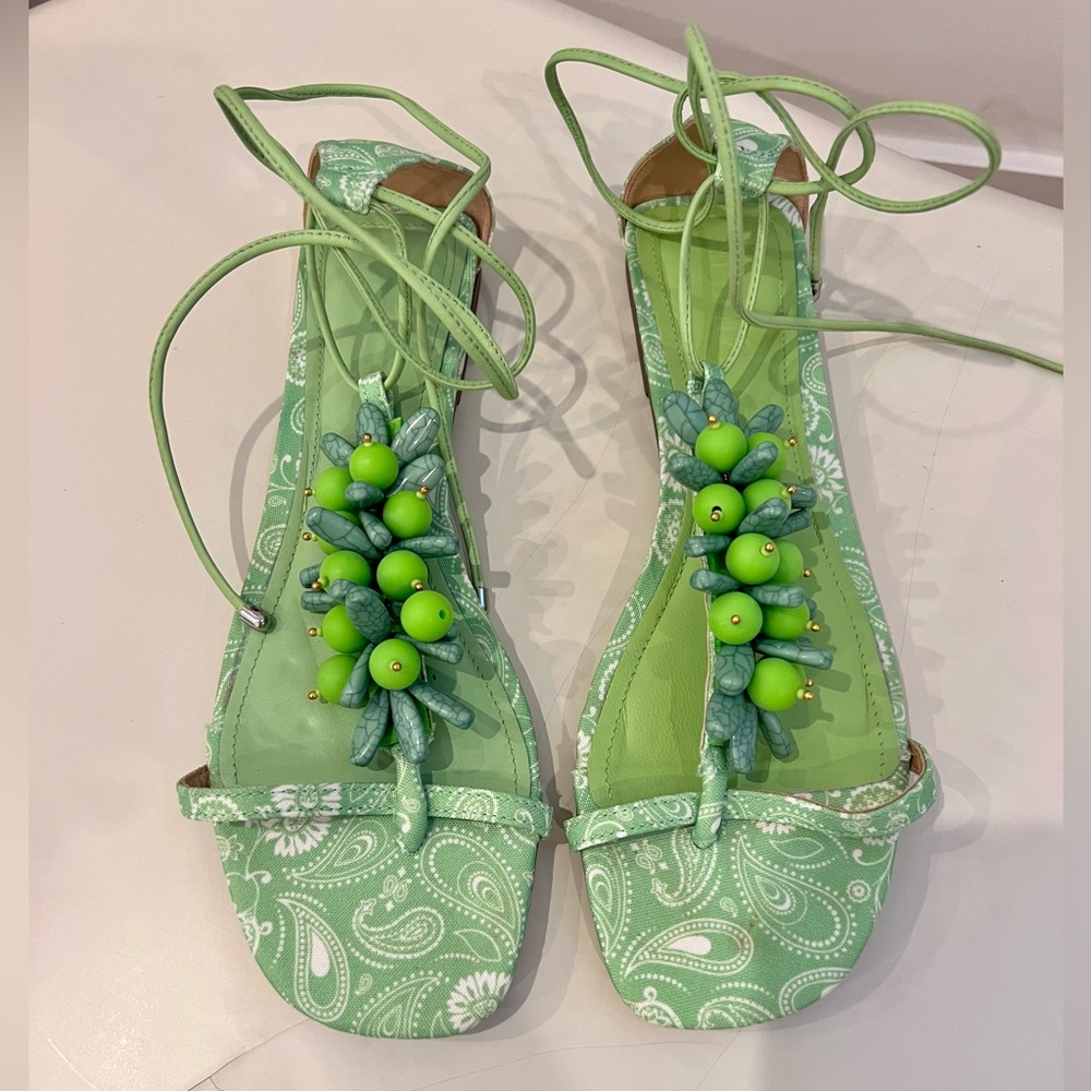 SCHUTZ lace up sandals